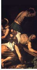 Caravaggio: The Crucifixion of St. Peter (detail)